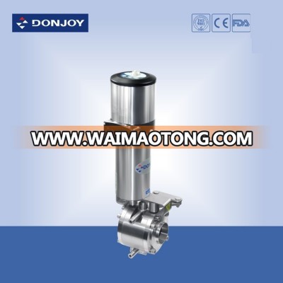 Pneumatice Sanitary Butterfly Valve with Controller and Positioner