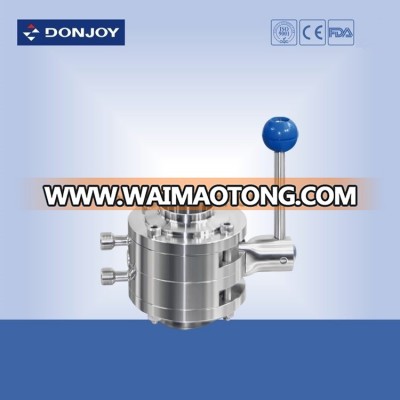 Ss 316L Sanitary Manual Mixing Proof Valve Welded Butterfly Valve