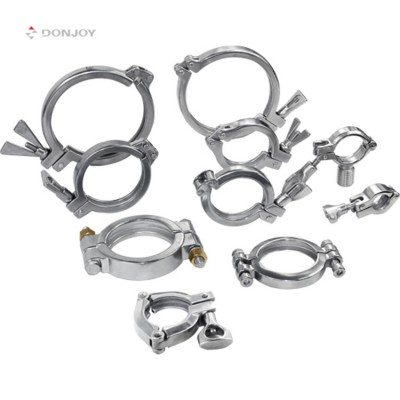 Donjoy Ss304 Double Pin Clamp Sanitary Pipe Clamps Union Clamp Support Stainless Steel Inch Standard F040251 3a,Iso Cn;zhe