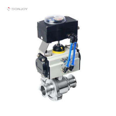 Donjoy Sanitary Pneumatic Food Grade Tri Clamp Ball Valve Stainless Steel Ball Valve Motorized Ball Valve