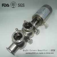 Sanitary Stainless Steel Pneumatic L Type Stop Valve